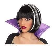 ATOSA peluca vampiresa blanca corta con flequillo