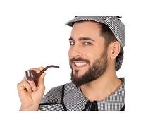 ATOSA pipa marrón para disfraz de detective o sherlock holmes