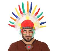 ATOSA pluma indio multicolor oeste hombre adulto