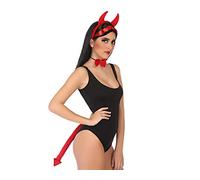 ATOSA set de demonio con diadema, corbata y cola roja