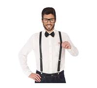Atosa set negro con tirantes y gafas estilo retro