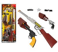 ATOSA set vaquero del oeste con rifle, pistola, estrella y accesorios