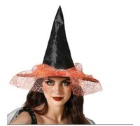 ATOSA sombrero de bruja naranja negro telaraña