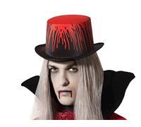 ATOSA sombrero de copa negro con efecto sangre para halloween