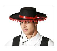 ATOSA sombrero de cordobés andaluz negro rojo