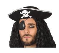 ATOSA sombrero pirata negro hombre adulto