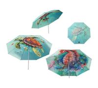 Atosa Sombrilla de Playa Diseño Animales Marinos Orientable Metálica de Hierro Ø220 cm Nylon Protección UPF 50+ Surtida en 2 Posibilidades con Funda