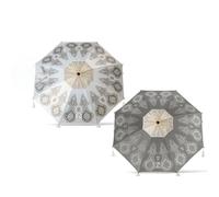 Atosa Sombrilla de Playa Mandala Con Faldón Orientable Metálica de Aluminio Ø200 cm Oxford Protección UPF 50+ Surtida en 2 Posibilidades con Funda