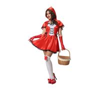 ATOSA Women's 67217 Little Riding Hood Costume M-L Woman Red, Rojo