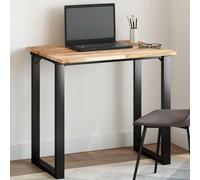 Atosonza Mesa rectangular de madera de acacia maciza de 80 x 60 x 2 cm para comedor, cocina, salón, oficina y exterior, madera natural duradera, adecuada como reemplazo, kit de construcción de
