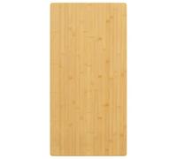 Atosonza Tablero de bambú de 50 x 100 x 4 cm con bordes redondeados, madera duradera para comedor, oficina, jardín, bricolaje, renovación, gastronomía, exterior, mesa de café, mesa de pie, accesorios