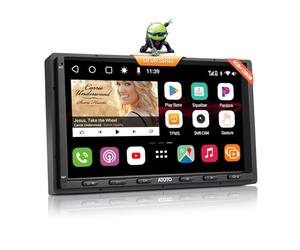 ATOTO S8 7" QLED 6G+128G Radio Android 2 DIN GPS Coche, CarPlay & Android Auto inalámbrico, 4G Integrado, Tethering vía WiFi/BT/USB, 2 Bluetooth con aptX HD, Seguimiento GPS, DSP, SCVC&LRV, S8G2A79UN