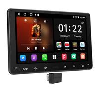 ATOTOEXCEL 9" Android Radi 2 DIN con CarPlay&Android Auto Inalámbrico, Escáner Bluetooth OBD2, Pantalla de Coche Táctil con GPS Navi, Wi-Fi/BT/USB, FM/Am/RDS, DSP/LRV, 2G+32G