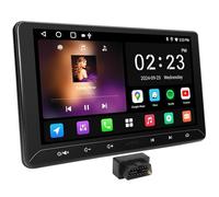 ATOTOEXCEL A5L 10.1 Pulgadas Android Radio Coche 2 DIN, CarPlay y Android Auto inalámbricos, Tethering WiFi/BT/USB, 2G+32G Radio 2DIN, EQ de 24 Bandas, DSP, Suivi GPS, FM/Am/RDS/Mirror Link