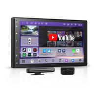 ATOTOEXCEL A7 Radio Coche 2 DIN Android 7'' QLED, 4G LTE/WiFi, CarPlay/Android Auto Inalámbrico, DSP HiFi/Salida Óptica/Coaxial/4V, Rastreo GPS, IA DriveChat, [Escáner OBD2 Incluido]