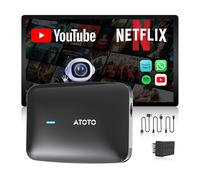 ATOTOMOVE Adaptador inalámbrico Ai Box CarPlay con escáner OBD2, transmisión de video de coche Plug & Play Carplay Box para iPhone y Android Auto con Ai ChatGPT, compatible con YouTube, Netfilx, WiFi