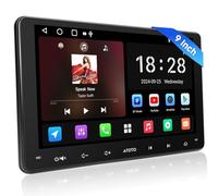 ATOTOZONE 9 Pulgadas Radio 2 DIN Android, Android Auto&CarPlay Inalámbrico, Pantalla Táctil Navegación GPS, Wi-Fi/Bluetooth/USB, DSP&EQ 24 Bandas, ChatGPT-AI, FM/Am, 2G+32G