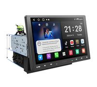 ATOTOZONE A5L Radio Coche Android 10 Pulgadas Adaptable a 1DIN/2DIN, Pantalla Flotante, CarPlay y Android Auto Inalámbrico, Conexión a Internet Via WiFi/BT/USB, MirrorLink,DSP/FM/RDS,2G+32G,A5LG110T