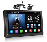ATOTOZONE A5L - Radio de coche Android doble DIN estéreo para coche con cámara de respaldo y cámara DVR, 7 pulgadas CarPlay Android Auto, ChatGPT-AI, navegación GPS, WiFi/Bluetooth/USB, 24 EQ DSP, 2G+
