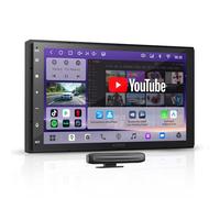 ATOTOZONE Android Radio Coche 2 DIN, 7" Pantalla Táctil 4G+64G Cargadores de Medios Digitales, CarPlay/Android Inalámbrico, WiFi/BT/USB, Hi-Fi DSP w/4V Pre-Outs, AI Chat&GPS Tracking, S8 Gen4