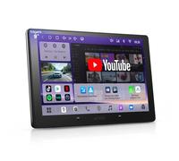 ATOTOZONE Android Radio Coche 2 DIN, 9" Pantalla Táctil 4G+64G Cargadores de Medios Digitales, CarPlay/Android Inalámbrico, WiFi/BT/USB, Hi-Fi DSP w/4V Pre-Outs, AI Chat&GPS Tracking, S8 Gen4
