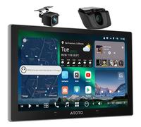 ATOTOZONE X10 Android navegación en el salpicadero, radio de coche doble DIN, asistente ChatGPT AI, 4G LTE, Carplay inalámbrico y coche Android, conexión telefónica dual y Bluetooth