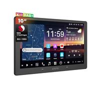 ATOTOZONE X10DG211E 10 QLED Dab Radio 2 DIN Android, 8+128 G, Carplay inalámbrico y Android Auto, 4G LTE, Asistente de Voz AI, Seguimiento GPS, Micrófono Dual & BT, LRV, 36B-EQ, Entrada HDMI