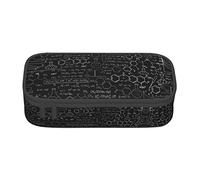 ATOurDealss Abstract ScienceIllustration - Estuche para lápices 3D de gran capacidad, bolsa de almacenamiento grande duradera con 3 compartimentos, Abstract Scienceillu, Talla única, Estuche para