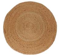 Atout Ciel - Alfombra Redonda de Yute Natural, D120 cm, Color Beige