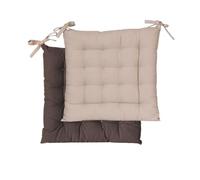 Atout Ciel - Cojín Cuadrado para Silla (40 x 40 cm), Color Gris y Gris