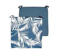 Atout Ciel - Cojín para Silla de Dos Colores con rasguño de Tela Repelente al Agua, 40 x 40 x 4 cm, Color Azul