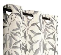 Atout Ciel - Cortina con Ojales (140 x 240 cm), diseño Vegetal, Color Blanco