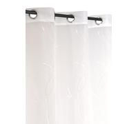 Atout Ciel - Cortina de Visillo Impresa, Hojas descontaminantes con Ojales, 140 x 240 cm, Lista para Colocar, Color Blanco