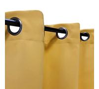 Atout Ciel - Cortina Opaca con Ojales, 140 x 240 cm, Color Amarillo Mostaza
