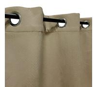 Atout Ciel Cortina Opaca térmica de Terciopelo con Ojales, 140 x 240 cm, Color Gris