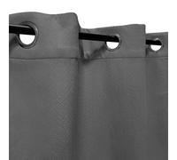 Atout Ciel Cortina Opaca térmica de Terciopelo con Ojales, 140 x 240 cm, Color Gris Listo para Colocar