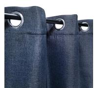 Atout Ciel Cortina térmica con Ojales, 135 x 240 cm, Efecto Lino Jaspeado Listo para Colocar