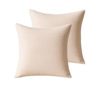 Atout Ciel - Juego de 2 Cojines (45 x 45 cm), Color Beige
