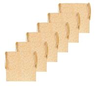 Atout Ciel - Juego de 6 Almohadillas para Silla cuadradas, 40 x 40 cm, Color Amarillo Estampado/Liso