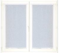 Atout Ciel - Par de visillos con pasamanos listos para Colocar, 2 x 60 x 120 cm, Color Blanco