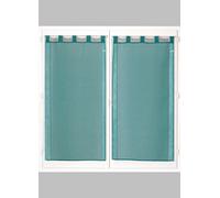 Atout Ciel Par de visillos con Patas de 60 x 160 cm, Color Azul Pato Listo para Colocar