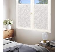 Atout Ciel - Par de visillos, diseño de Hojas, con Pasa-Tringle listos para Colocar, 2 x 60 x 160 cm, Natural
