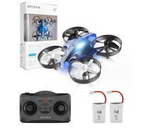 ATOYX Mini Drone para Niños y Principiantes,Drone de Juguete Teledirigido con 3D flip,Auto Hovering,Modo sin Cabeza,2 Baterías,Regalo para Niños y Niñas (Azul)