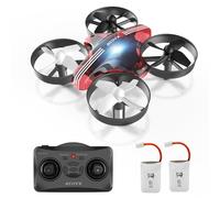 ATOYX Mini Drone RC Quadcopter Juguete para niños Regalo para principiantes avión con 3D Flip, 2 Baterías,Juguetes de vuelo de interior/Regalo para Niños Niñas (Rojo)