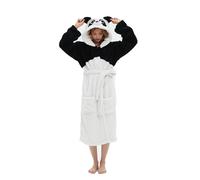 ATOZ Camisón Adulto de Dibujos Animados Animal de Franela Camisón Panda Para S