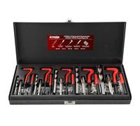 ATPEAM Juego de Reparación de Roscas 131 Piezas con Insertos Tipo Helicoil, Kit Profesional M5 M6 M8 M10 M12 para Restaurar Roscas Dañadas