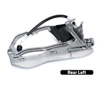 ATPONCX Manija de puerta exterior Portador de manija de puerta interior exterior delantero trasero izquierdo derecho/apto for BMW X5 E53 51218243615 51218243616 51228243635 51228243636(Rear Left)