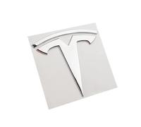 ATPOTP Coche Emblema para Tesla Model 3 2017 2018 2019 2020 2021 2022 2023, ABS 3D Insignia Logo Etiqueta Logotipo Engomada Frontal Trasero Coche Pegatina Cuerpo Calcomanías Accesorios Coche