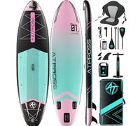 ATPROSS 350 x 89 x 15 cm Inflatable Paddle Board, 200 kg Extra Wide Stand Up Paddleboard for Adults with Premium SUP Accessories Kit & Backpack, Blow Up Kayak Non-Slip Stable Deck Boat for Yoga