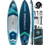 ATPROSS Planche de pagaie Gonflable 350 x 89 x 15 cm, 200 kg, Extra Large, pour Adultes, avec kit d'accessoires de Sup de qualité supérieure et Sac à Dos, Planche de Kayak antidérapante, pour Yoga